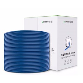 ქსელის კაბელი UGREEN NW109 (11259), CAT6 UTP, Lan Cable, 305m, Blue